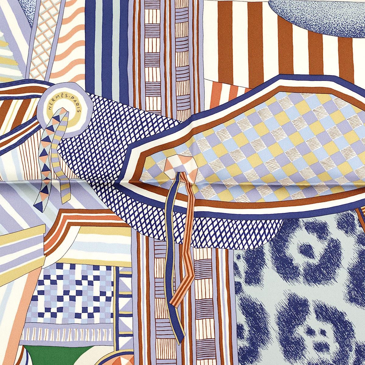 Hermes Scarf "La Selle Imaginaire" by Jan Bajtlik 90cm Silk