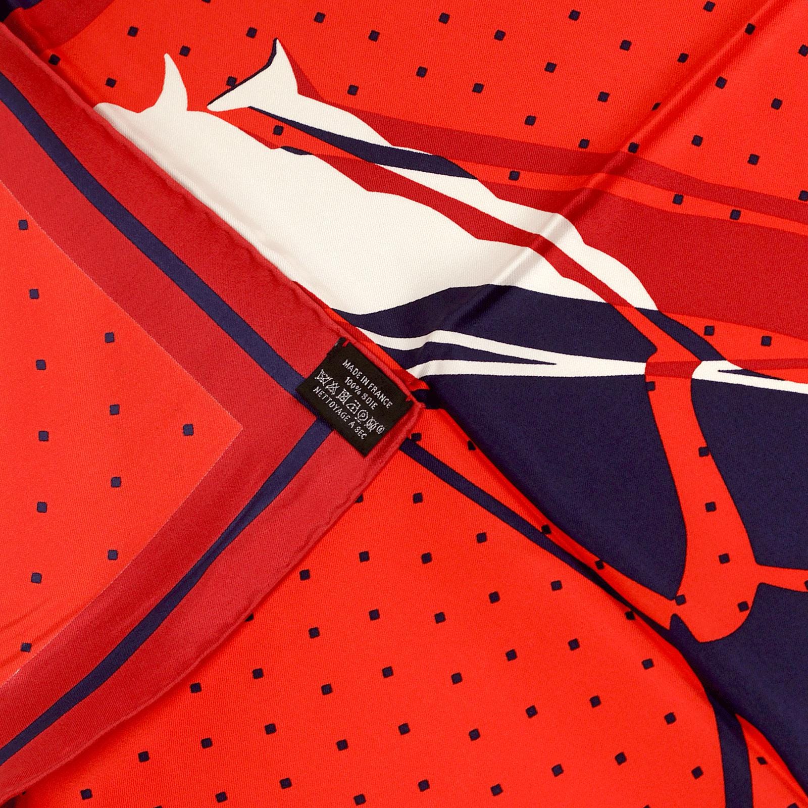 Hermes Scarf "Caleche Elastique" by Bali Barret 90cm Silk