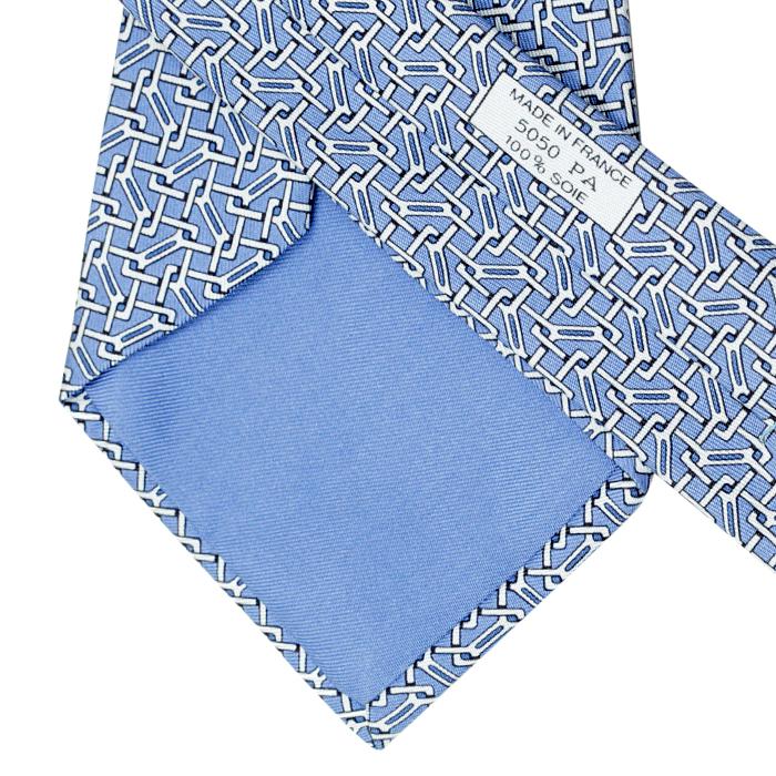 Hermes Men's Silk Tie Geometric Pattern 5050 | Necktie Cravate