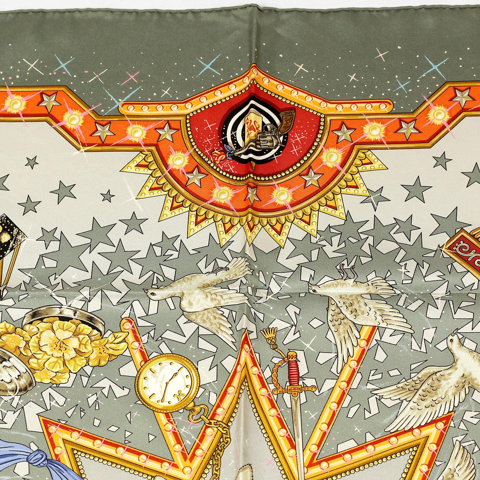 Hermes Scarf "La Magie" by Claudia Stuhlhofer Mayr 90cm Silk