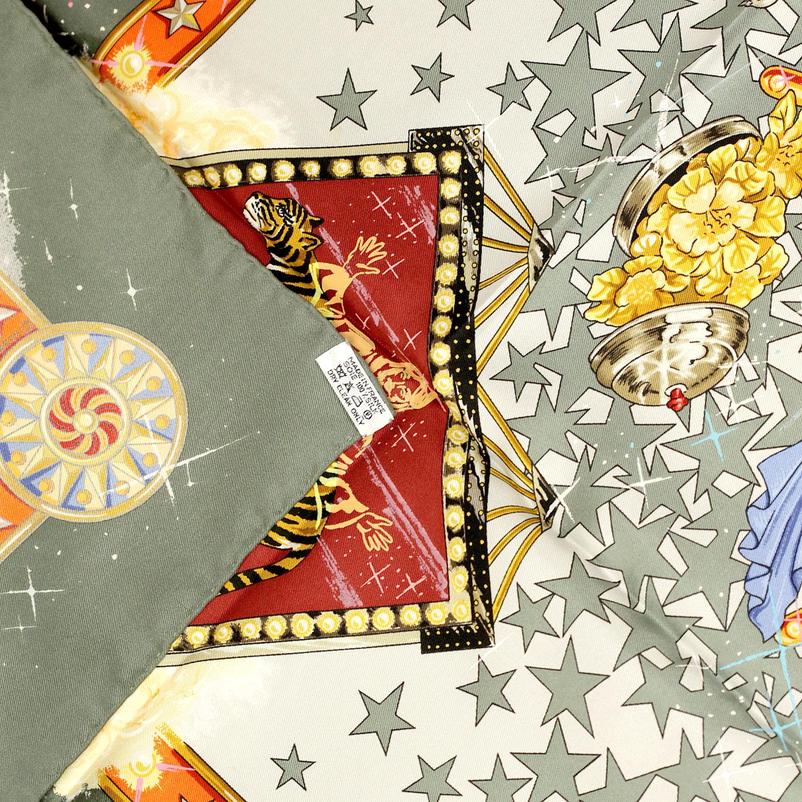 Hermes Scarf "La Magie" by Claudia Stuhlhofer Mayr 90cm Silk