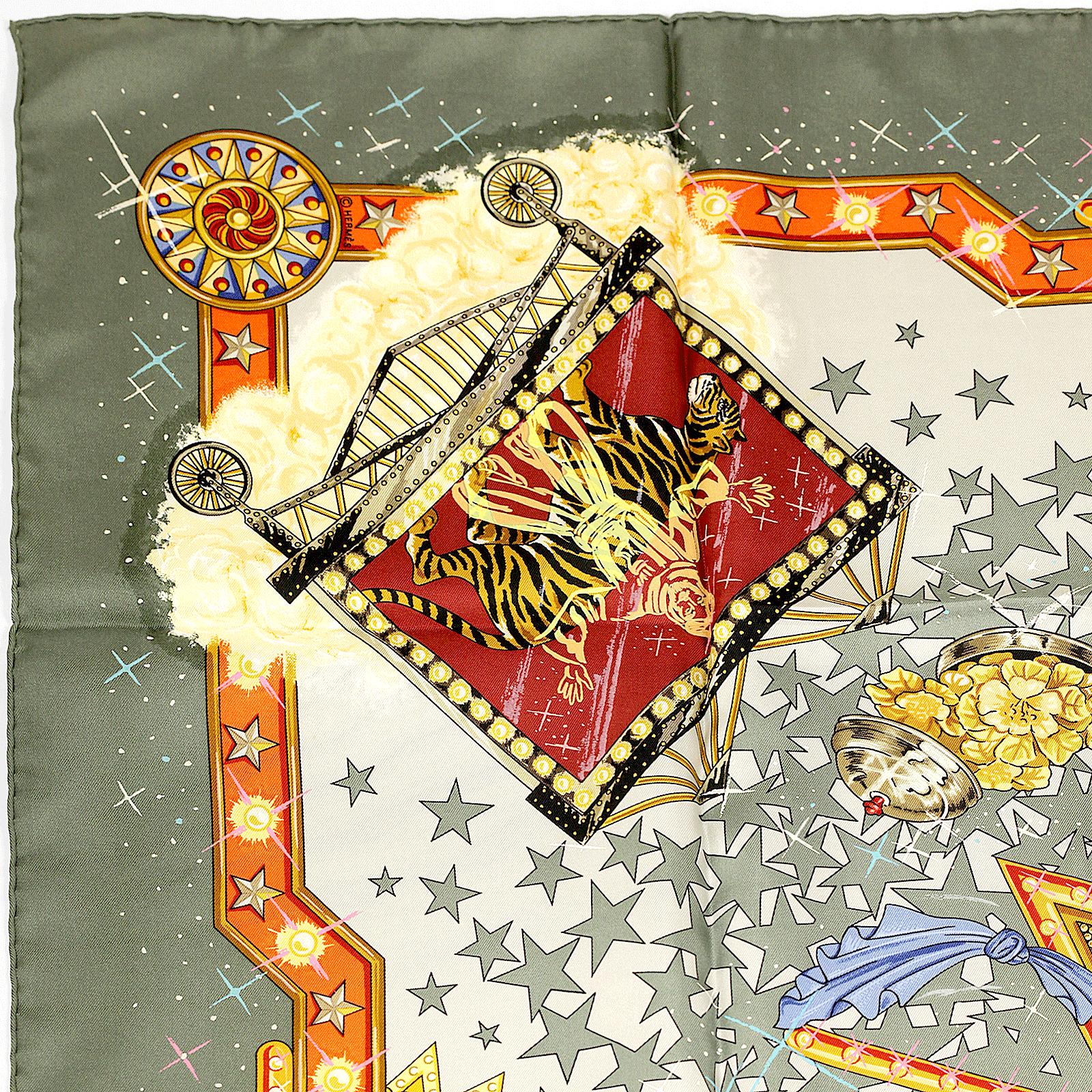 Hermes Scarf "La Magie" by Claudia Stuhlhofer Mayr 90cm Silk