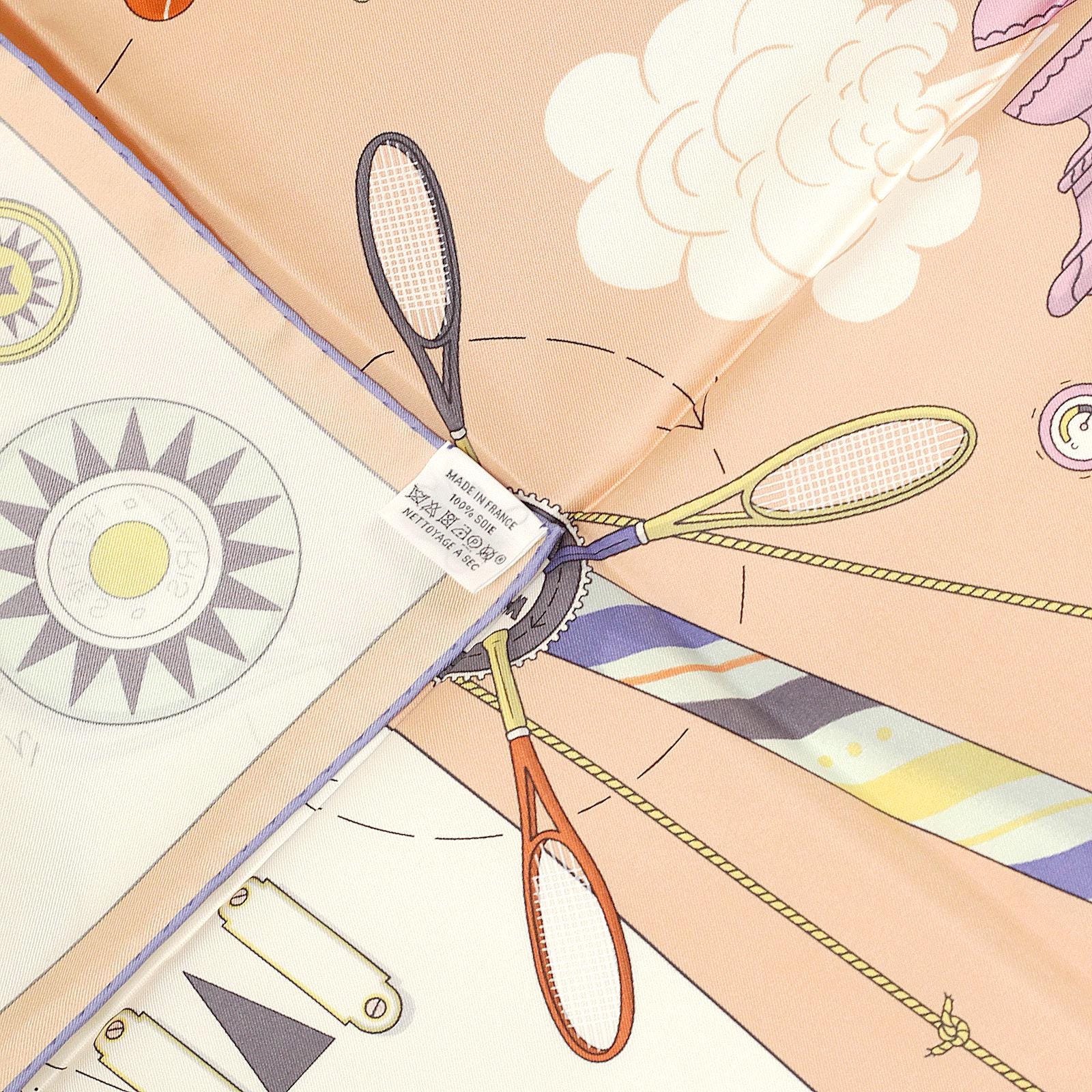 Hermes Scarf "Tea for Two" by Jonathon Burton 90cm Silk | Carre Foulard