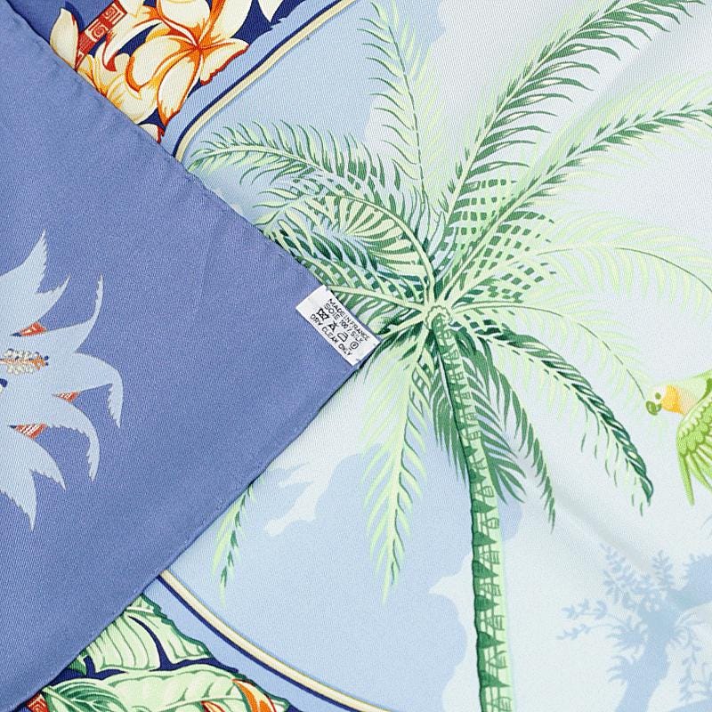 Hermes Scarf "Aloha" by Laurence Bourthoumieux 90cm Silk | Carre Foulard