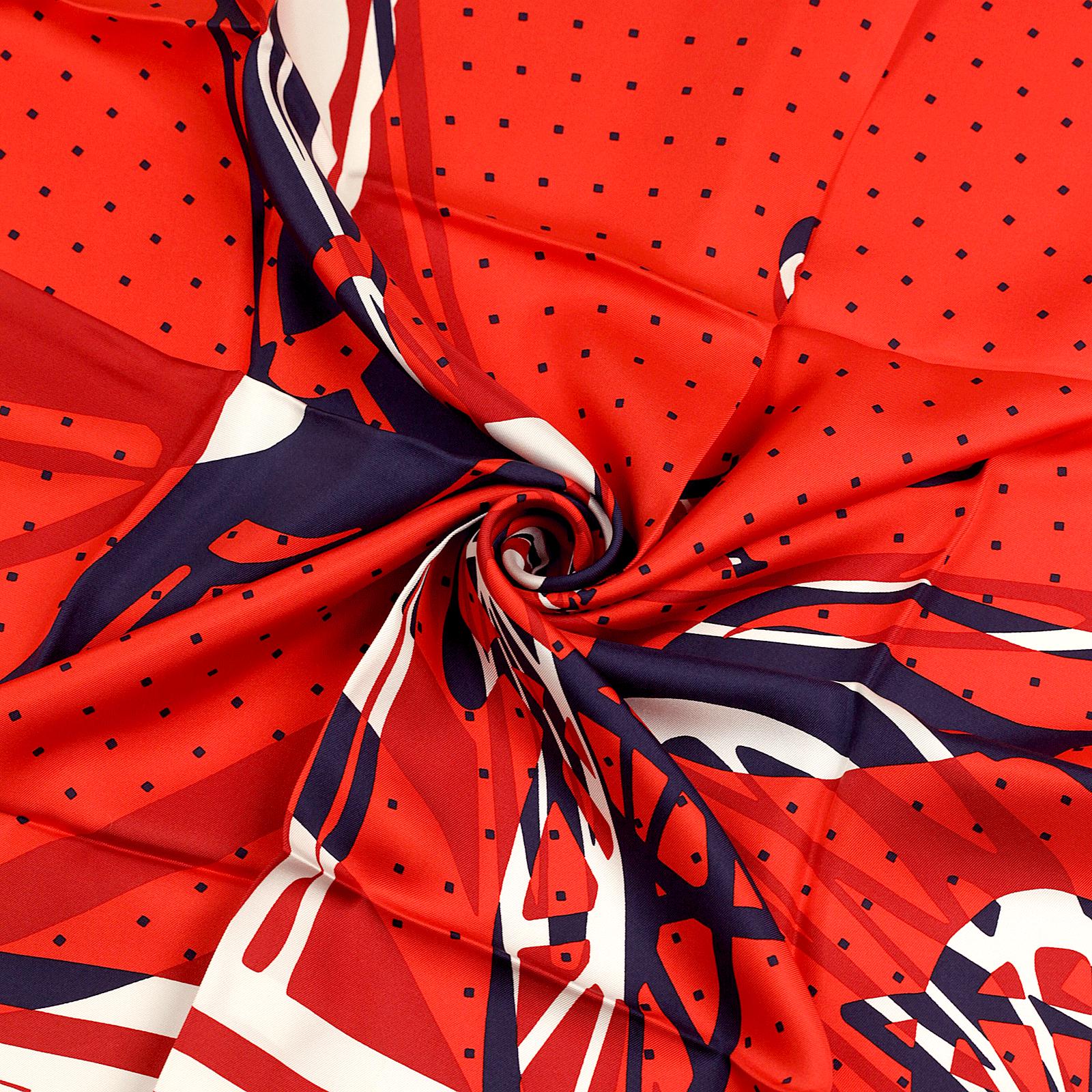 Hermes Scarf "Caleche Elastique" by Bali Barret 90cm Silk