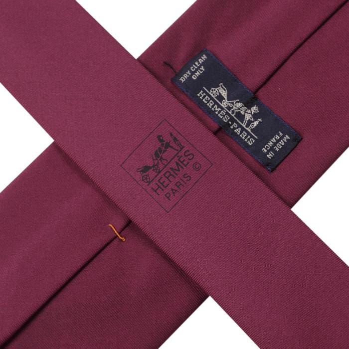 Hermes Men's Silk Tie Chaine d'Ancre Pattern 145805 | Necktie Cravate