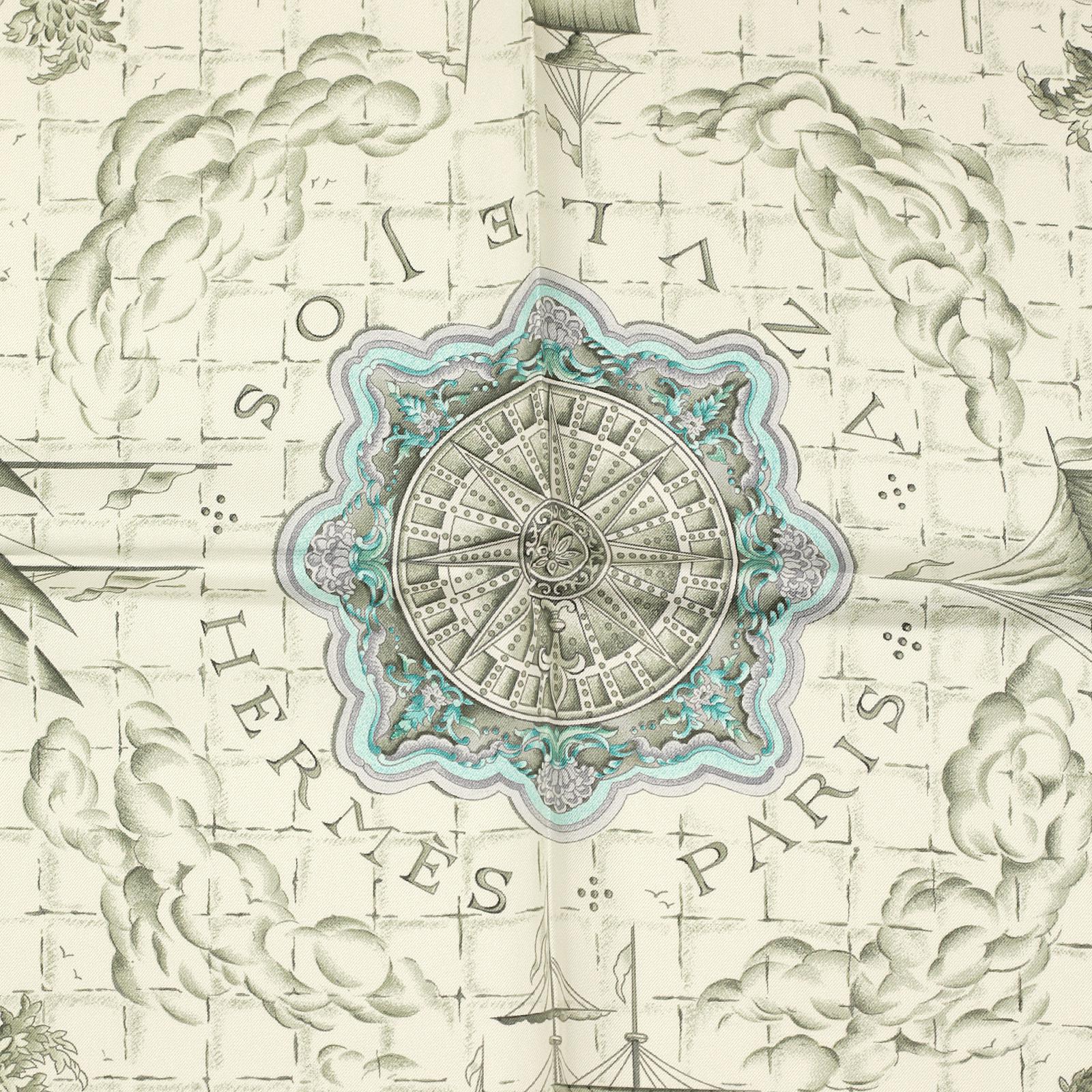 Hermes Scarf "Azulejos" by Catherine Baschet 90cm Silk | Carre Foulard