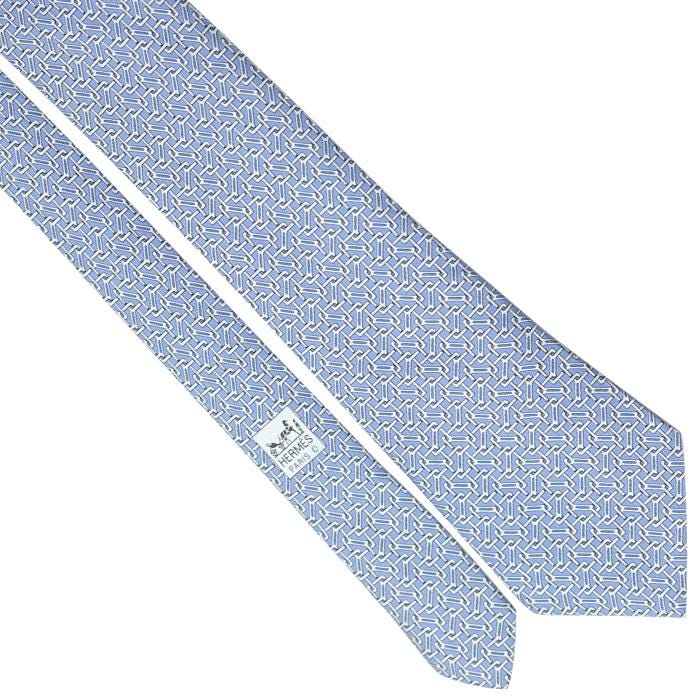 Hermes Men's Silk Tie Geometric Pattern 5050 | Necktie Cravate