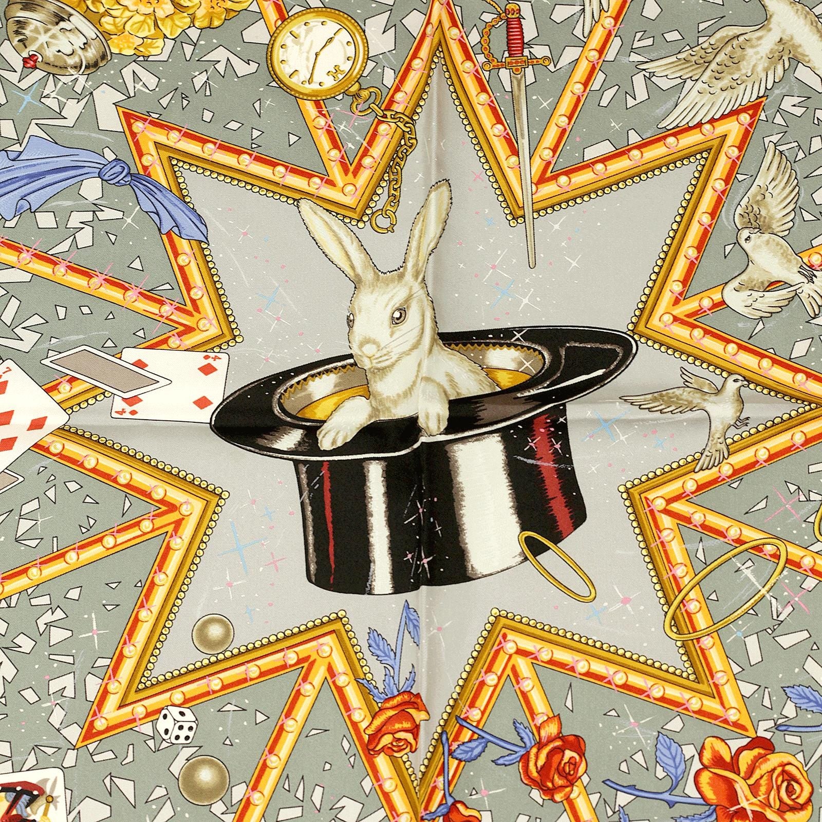 Hermes Scarf "La Magie" by Claudia Stuhlhofer Mayr 90cm Silk