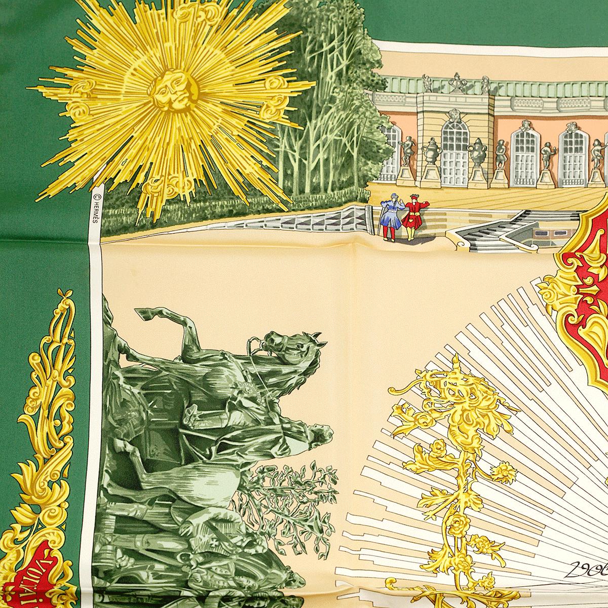 Hermes Scarf "Sanssoucy" by Loic Dubigeon 90cm Silk