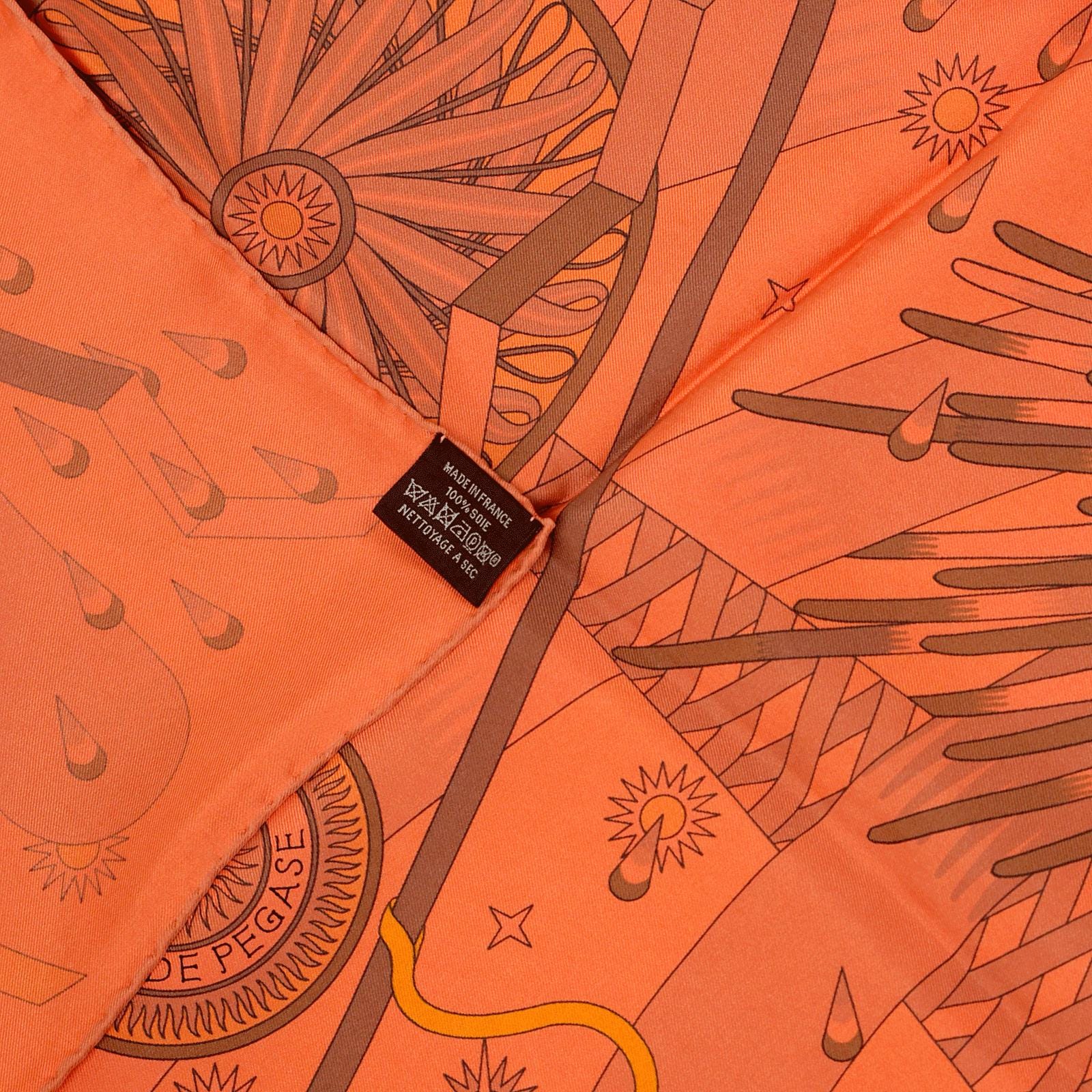Hermes Scarf "La Source de Pegase" by Pierre Marie 90cm Silk Dip Dye | Carre Foulard
