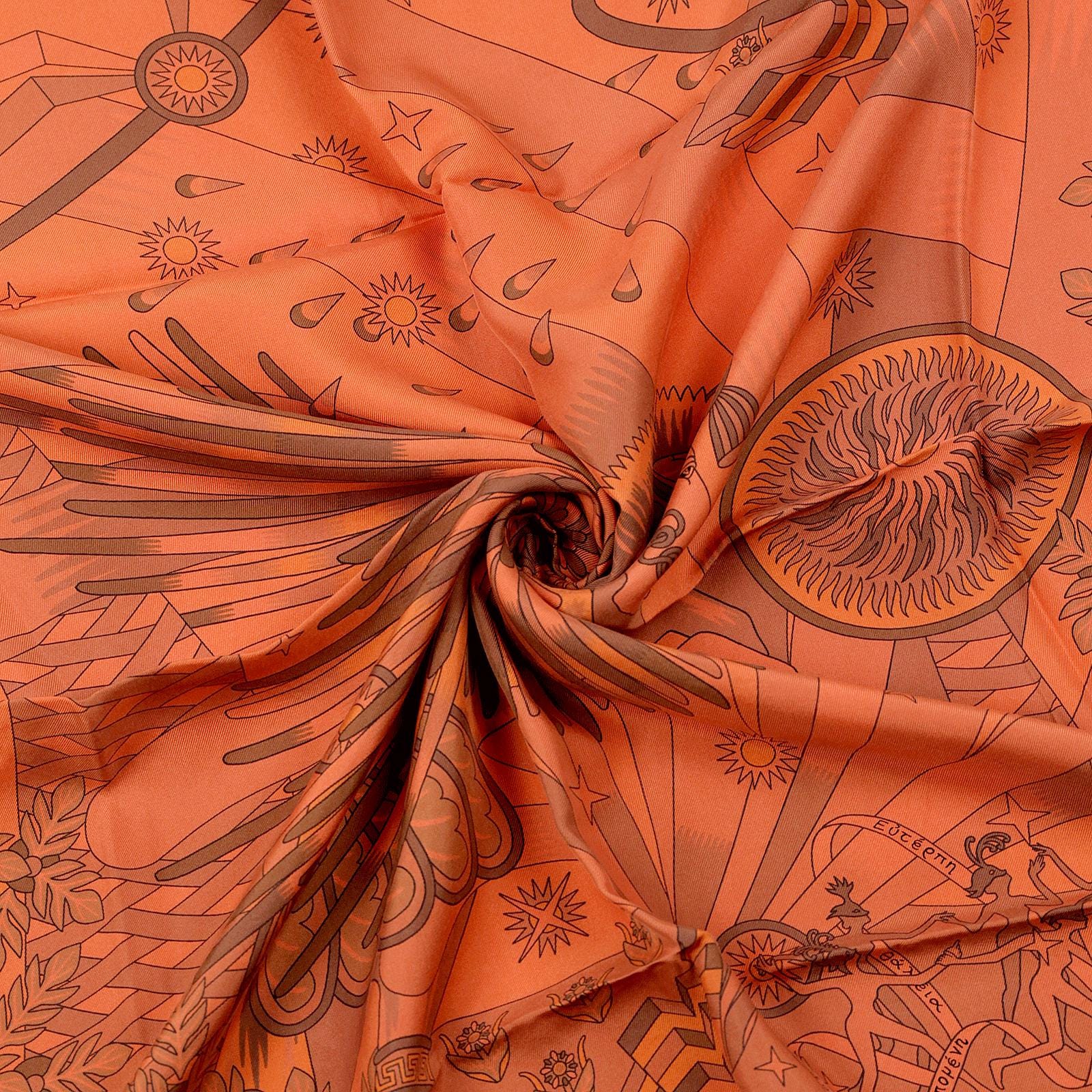Hermes Scarf "La Source de Pegase" by Pierre Marie 90cm Silk Dip Dye | Carre Foulard