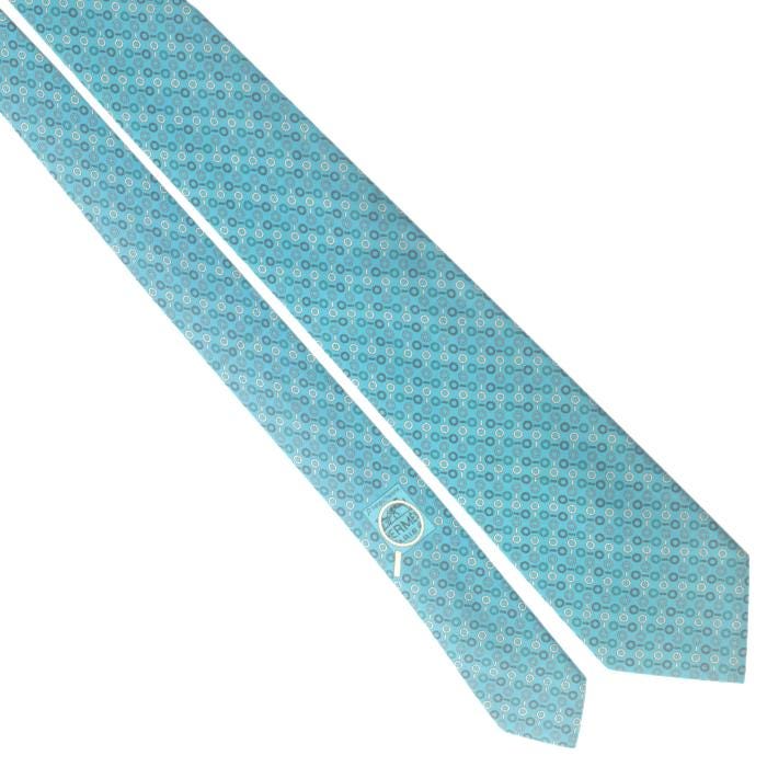 Hermes Men's Silk Tie Modern Magnifying Glass Pattern 645754 | Necktie Cravate