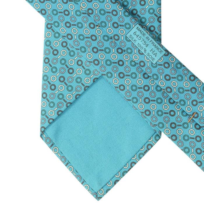 Hermes Men's Silk Tie Modern Magnifying Glass Pattern 645754 | Necktie Cravate