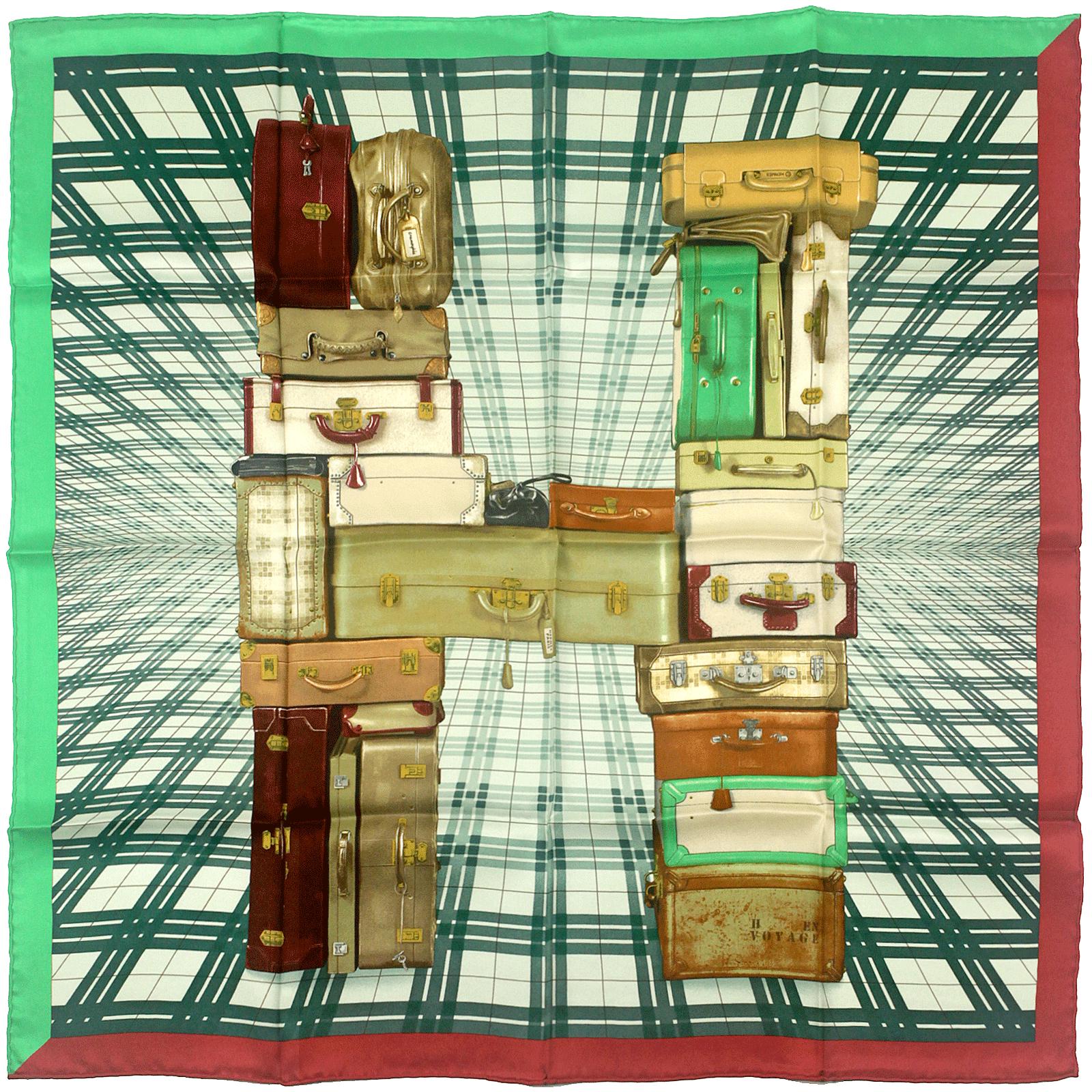 Hermes "H en Voyag" 70cm Silk Scarf by Anamorphee | Carre Foulard