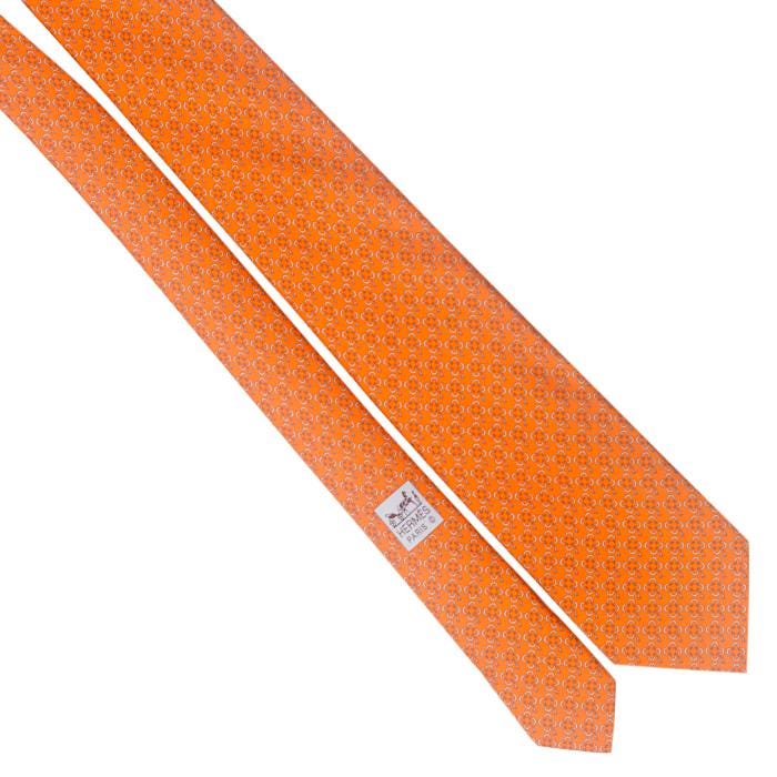 Hermes Men's Silk Tie Clovers Pattern 605987 | Necktie Cravate