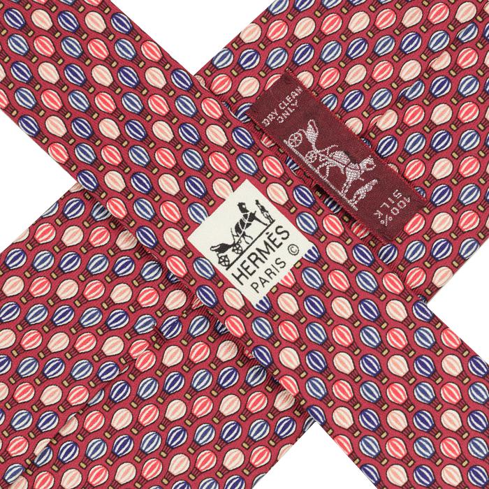 Hermes Men's Silk Tie Hot Air Balloons Pattern 7910 | Necktie Cravate