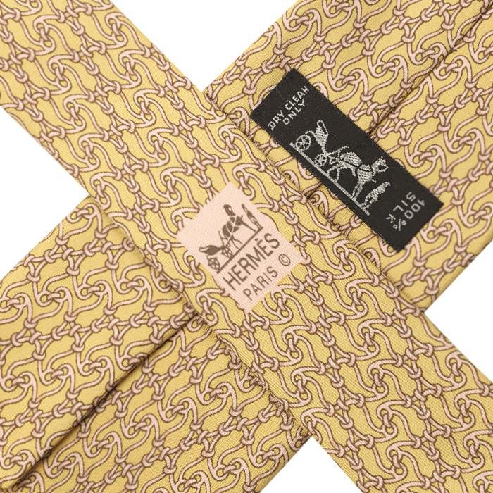 Hermes Men's Silk Tie Equestrian Geometric Pattern 7881 | Necktie Cravate