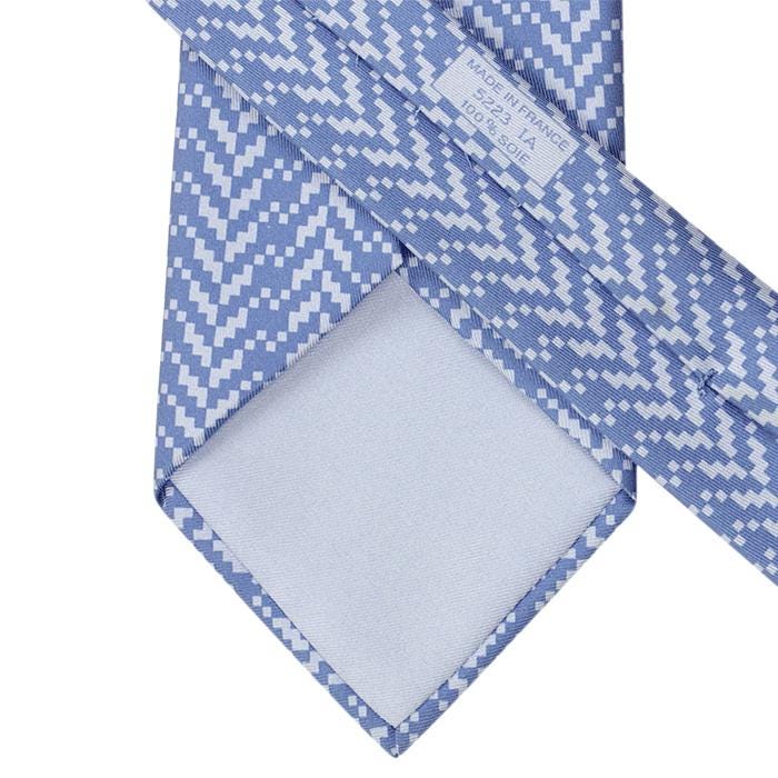 Hermes Men's Silk Tie Pixelated Geometric Pattern 5223 | Necktie Cravate
