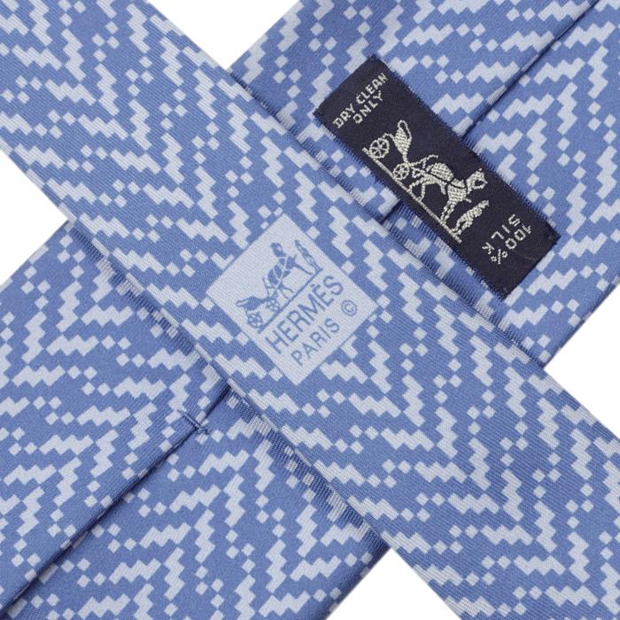 Hermes Men's Silk Tie Pixelated Geometric Pattern 5223 | Necktie Cravate