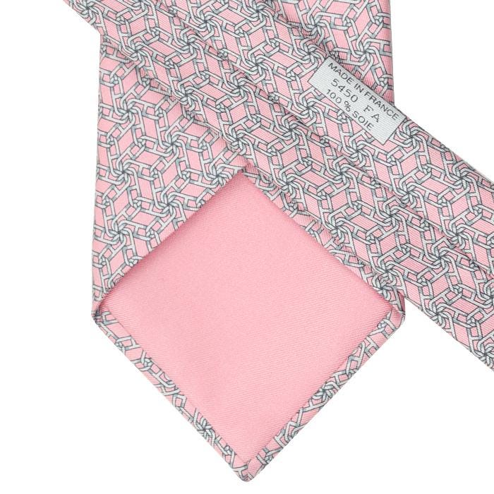 Hermes Men's Silk Tie Chaine d'Ancre Pattern 5450 | Necktie Cravate