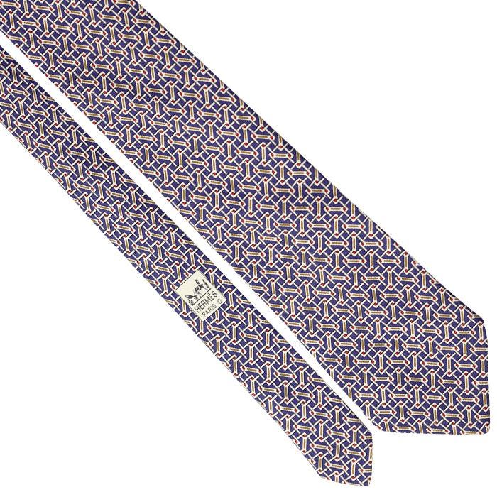 Hermes Men's Silk Tie Geometric Pattern 5050 | Necktie Cravate