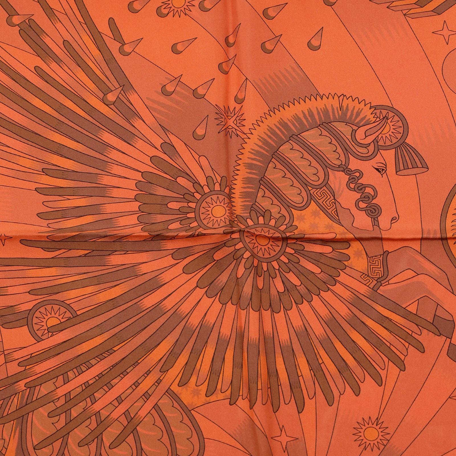 Hermes Scarf "La Source de Pegase" by Pierre Marie 90cm Silk Dip Dye | Carre Foulard