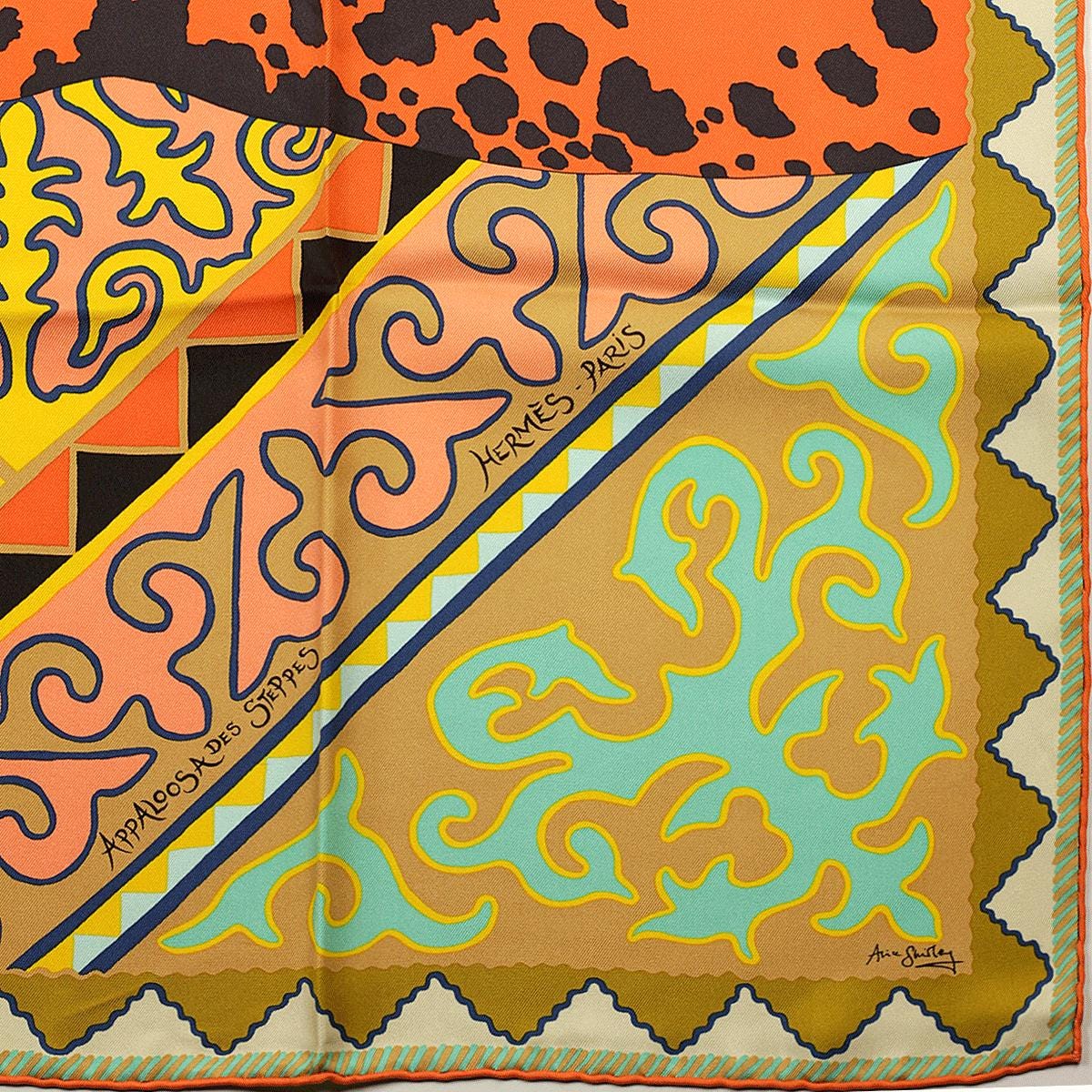 Hermes Scarf "Appaloosa des Steppes" by Alice Shirley 90cm Silk | Carre Foulard