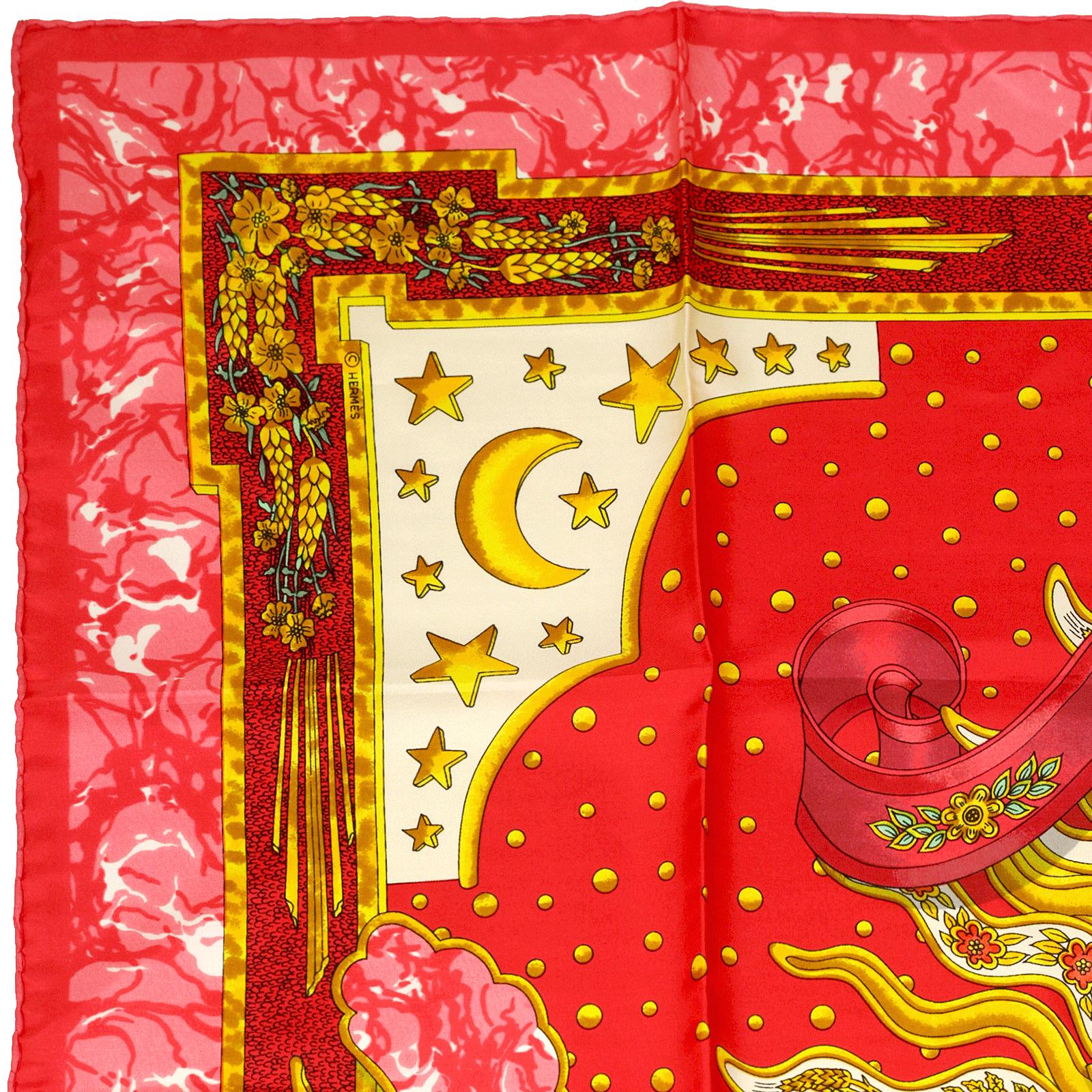 Hermes Scarf "Carpe Diem" by Joachim Metz 90cm Silk | Carre Foulard