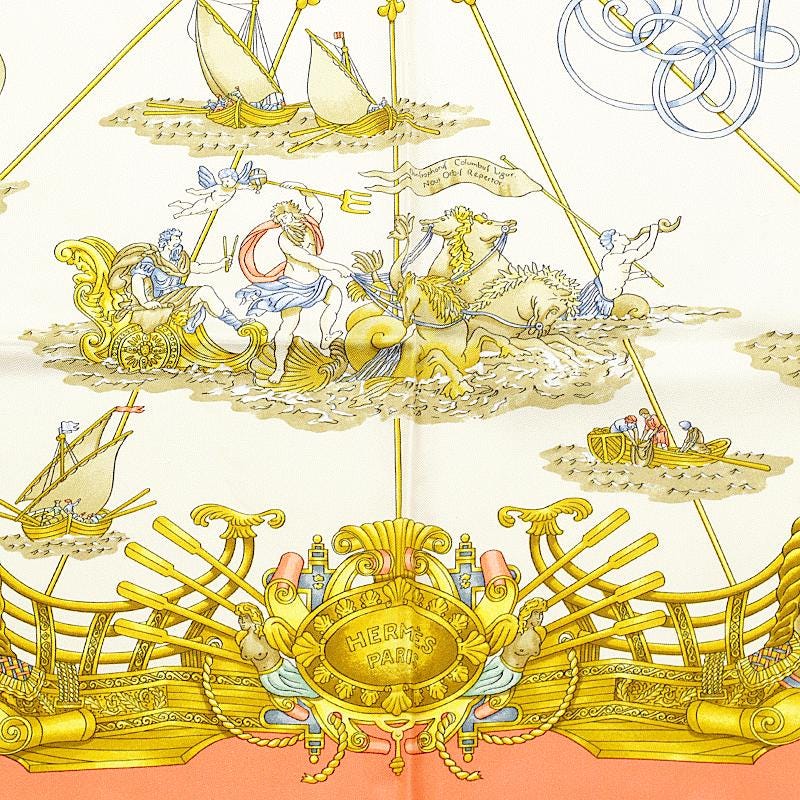 Hermes Scarf "Voiles de Lumiere" by Joachim Metz 90cm Silk | Carre Foulard