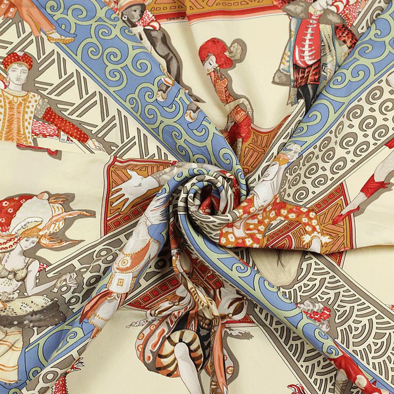 Hermes Scarf "Les Ballets Russes" by Annie Faivre 90cm Silk | Carre Foulard