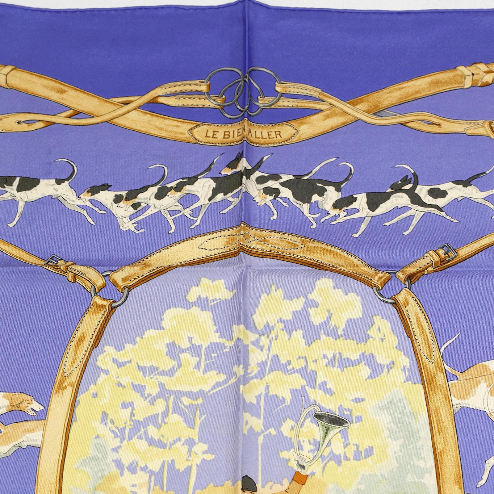 Hermes Scarf "Le Bien Aller" by Jean De Fougerolle 90cm Silk | Carre Foulard