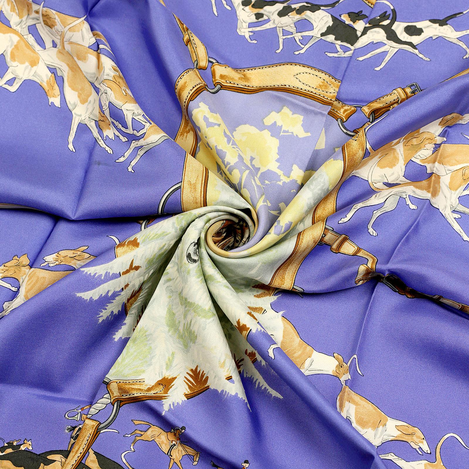 Hermes Scarf "Le Bien Aller" by Jean De Fougerolle 90cm Silk | Carre Foulard
