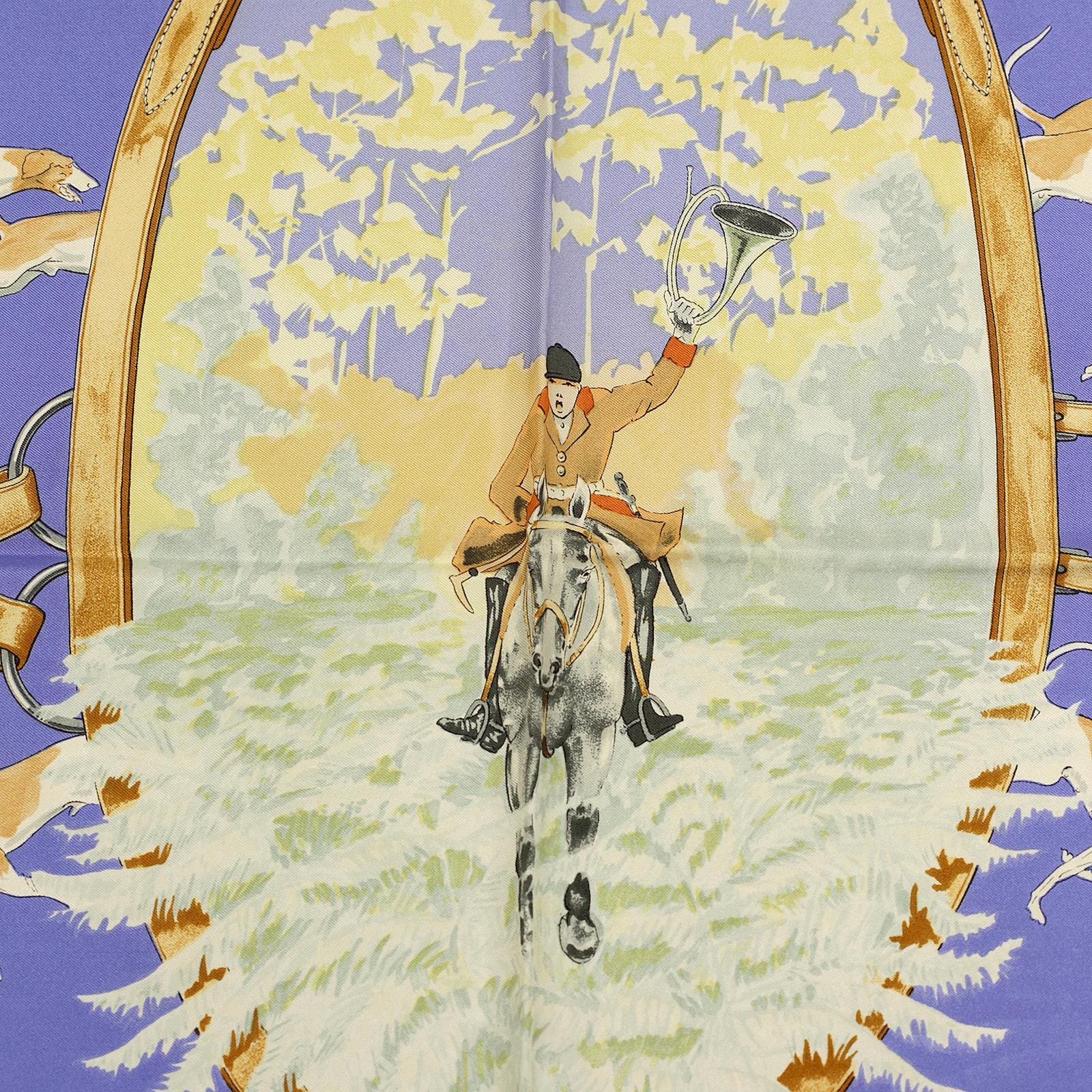 Hermes Scarf "Le Bien Aller" by Jean De Fougerolle 90cm Silk | Carre Foulard