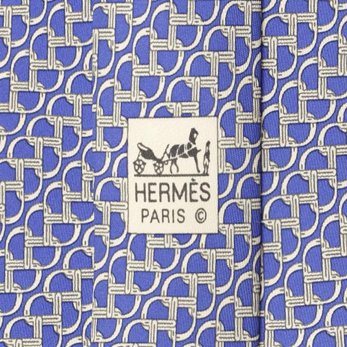 Hermes Men's Silk Tie Geometric Pattern 5620 | Necktie Cravate
