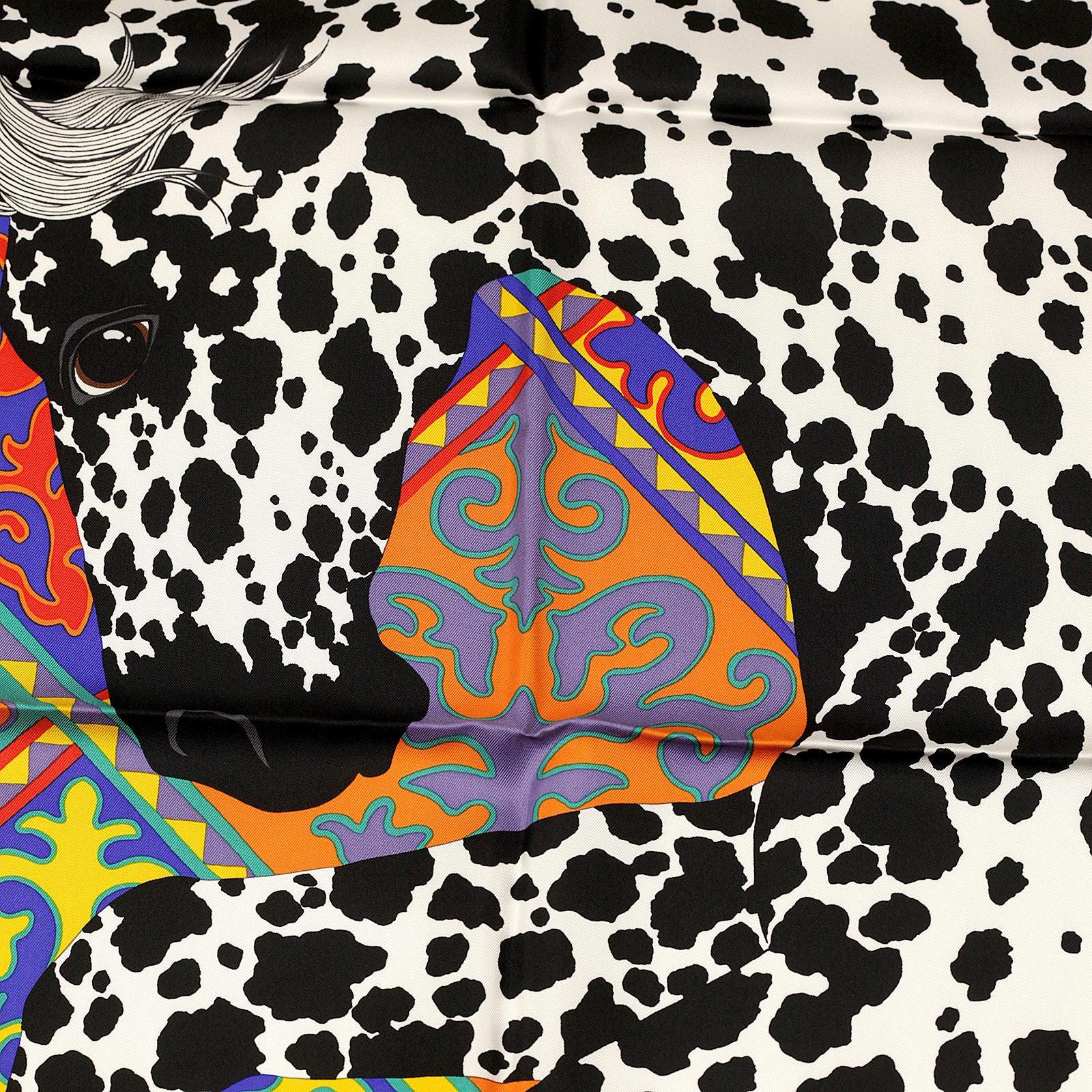 Hermes Scarf "Appaloosa des Steppes" by Alice Shirley 90cm Silk | Carre Foulard