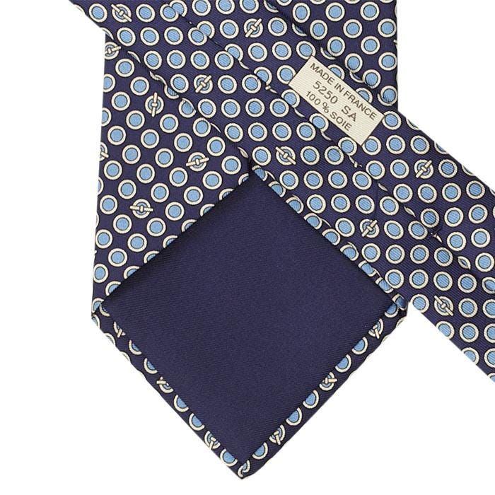 Hermes Men's Silk Tie Geometric Pattern 5250 | Necktie Cravate