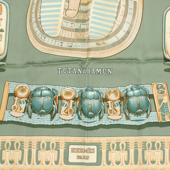 Hermes Scarf "Tutankhamun" by Vladimir Rybaltchenko 90cm Silk | Foulard Carre