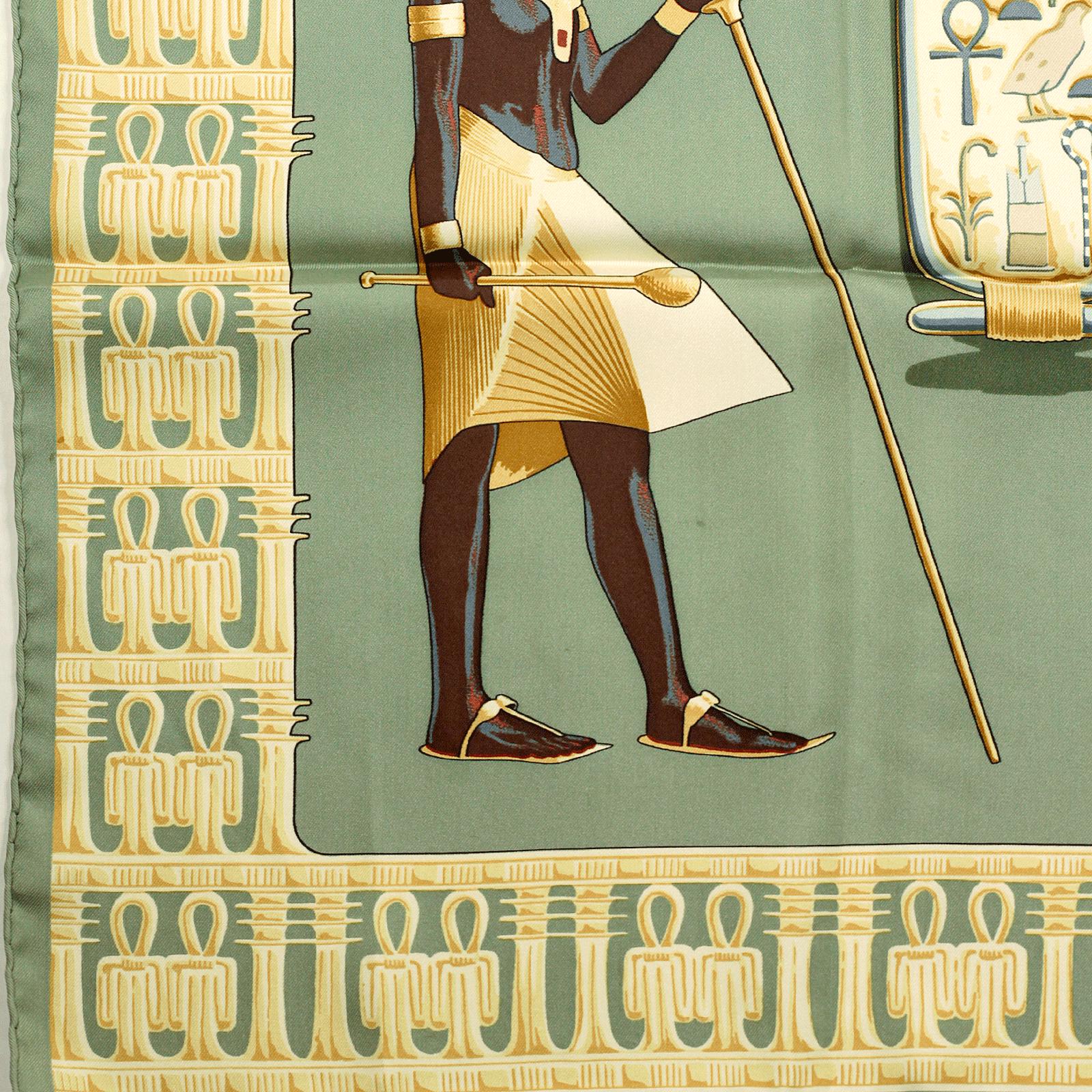 Hermes Scarf "Tutankhamun" by Vladimir Rybaltchenko 90cm Silk | Foulard Carre