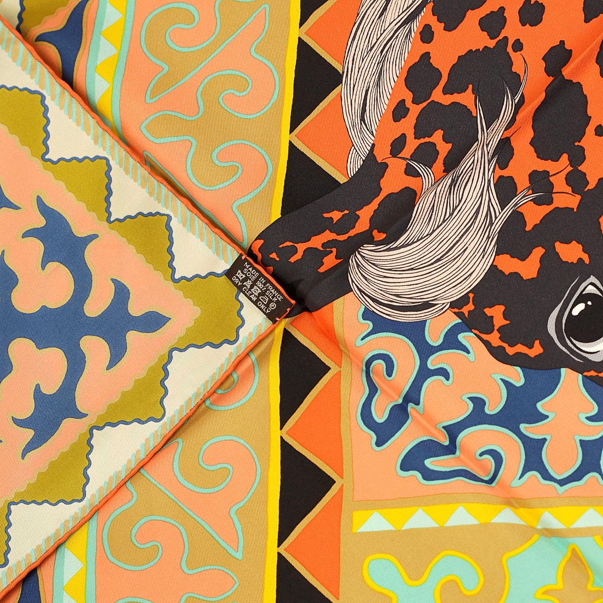Hermes Scarf "Appaloosa des Steppes" by Alice Shirley 90cm Silk | Carre Foulard