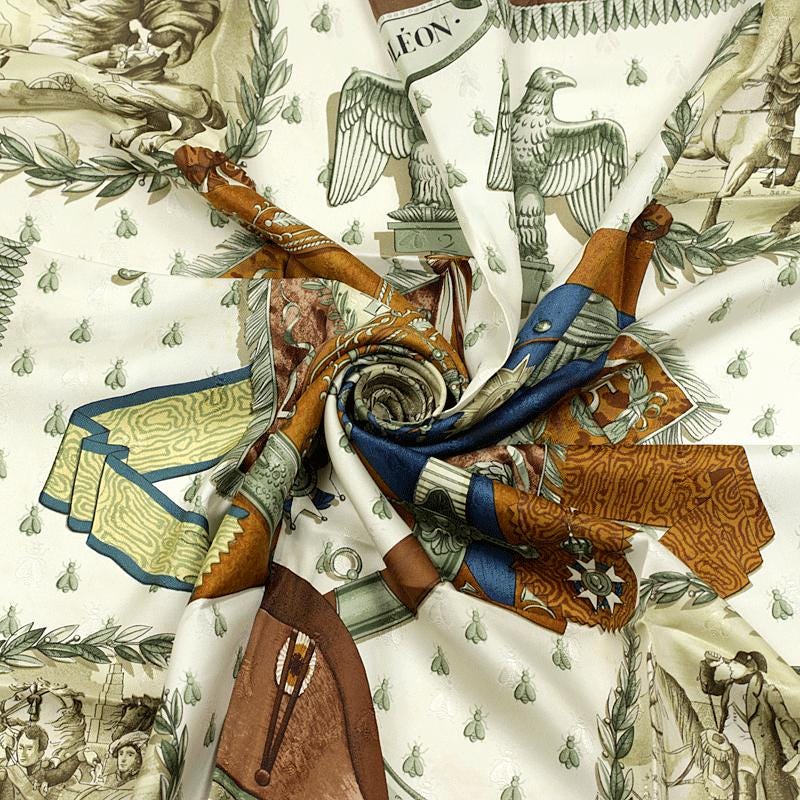 Hermes Scarf "Napoleon" by Philippe Ledoux 90cm Silk Jacquard | Carre Foulard