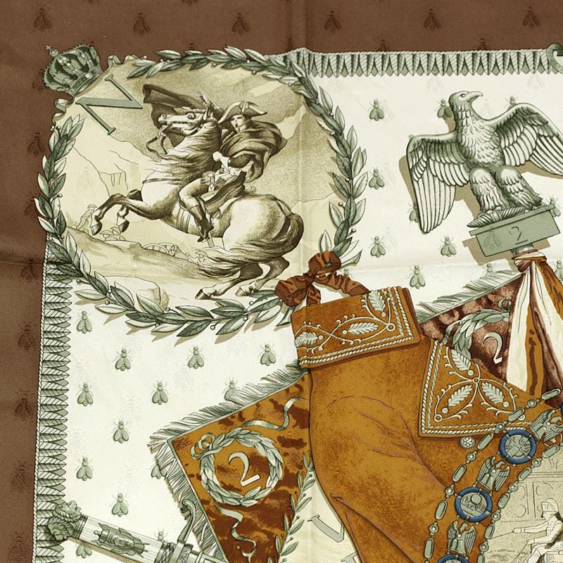 Hermes Scarf "Napoleon" by Philippe Ledoux 90cm Silk Jacquard | Carre Foulard