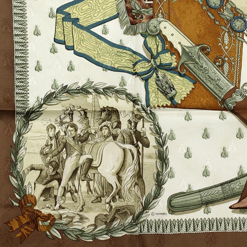 Hermes Scarf "Napoleon" by Philippe Ledoux 90cm Silk Jacquard | Carre Foulard
