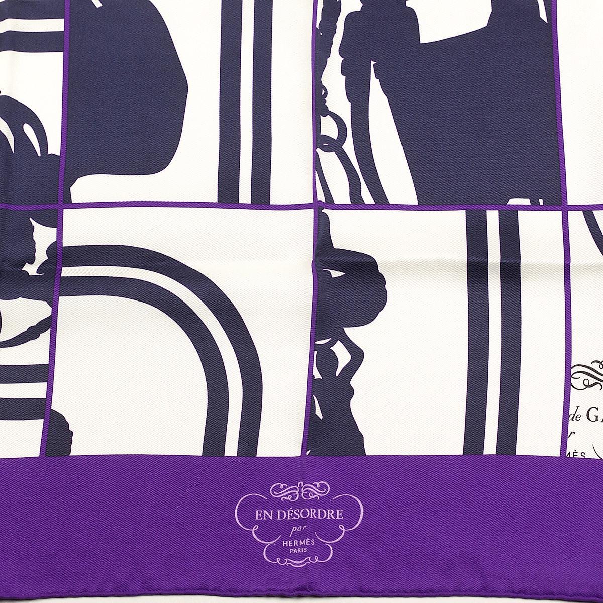 Hermes Scarf "En Desordre" by Cyrille Diatkine 70cm Silk