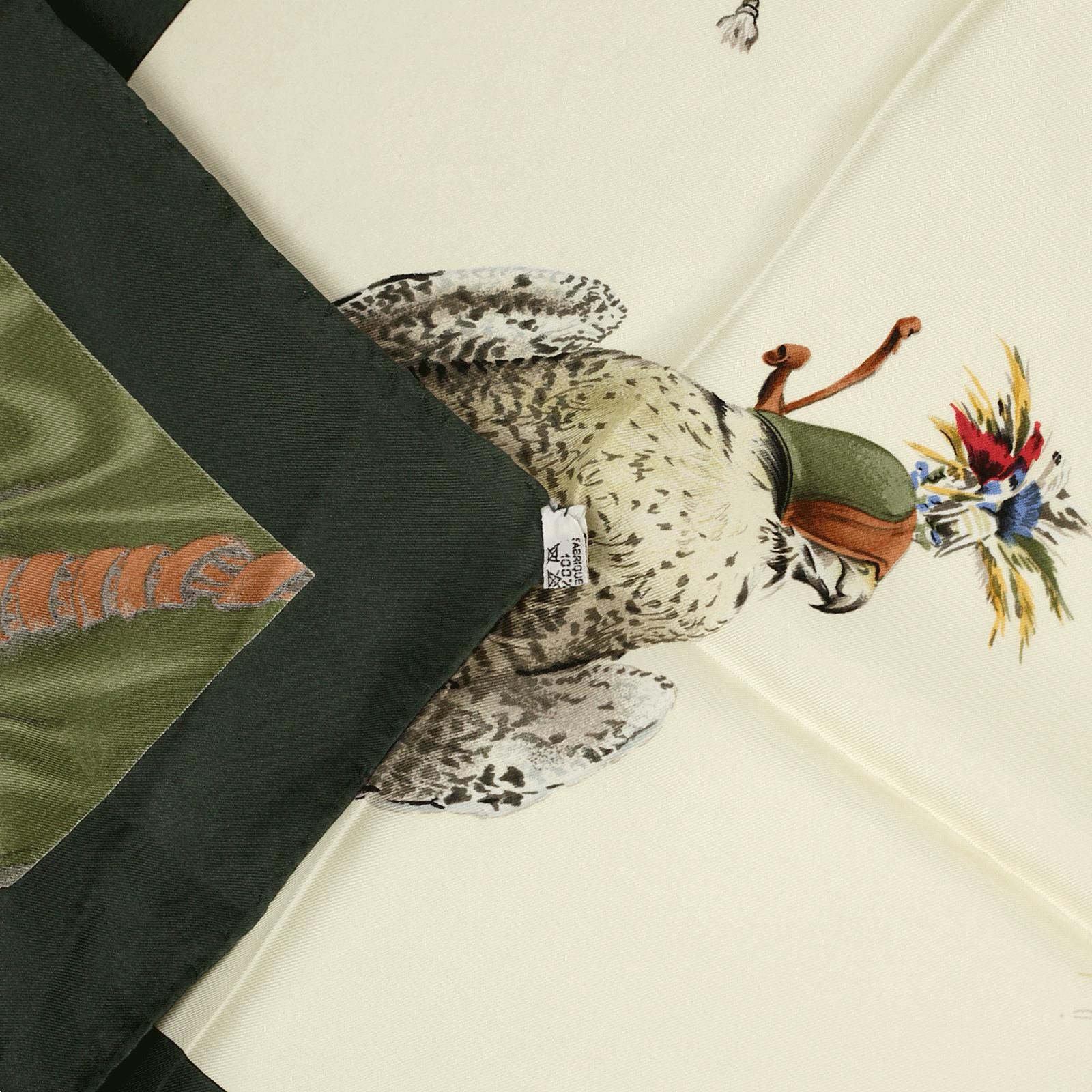 Hermes Scarf "Chasse a Vol" by Henri de Linares 90cm Silk | Carre Foulard