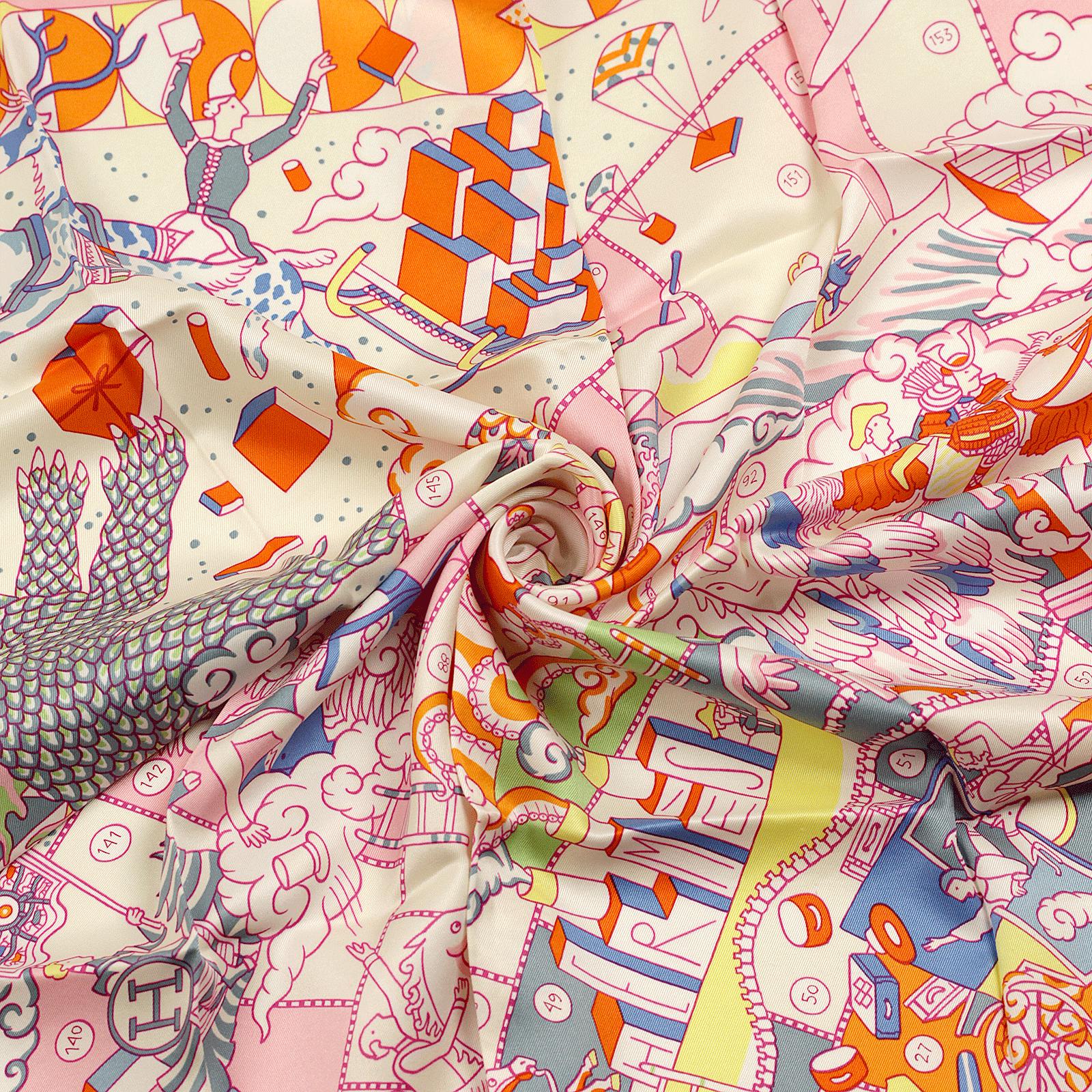 Hermes Scarf "L'Epopee d'Hermes" by Jan Bajtlik 70cm Silk | Carre Foulard
