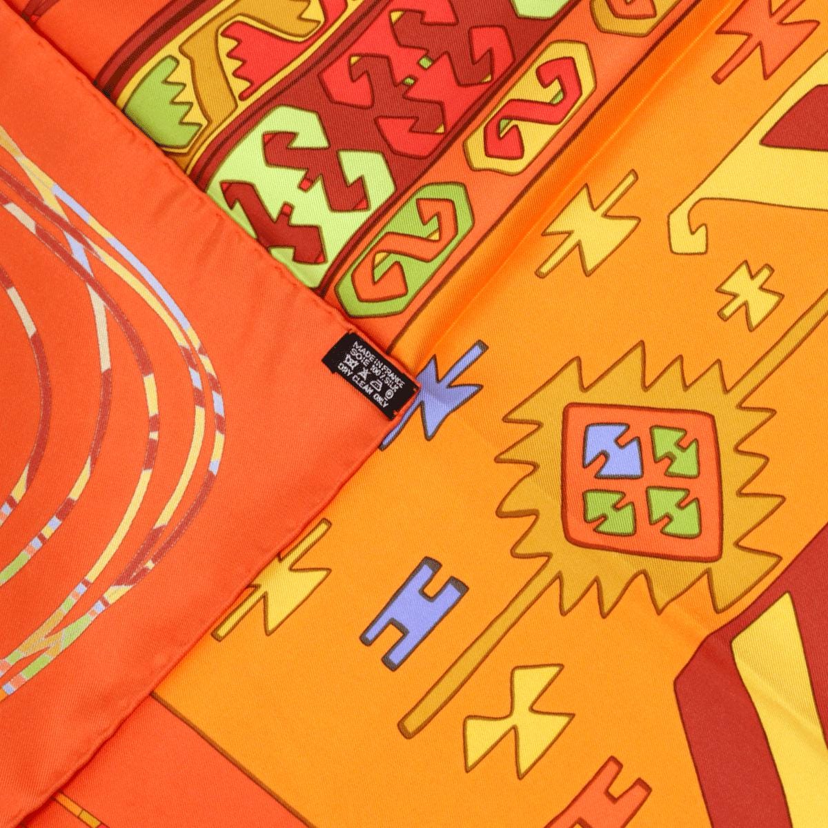 Hermes Scarf "Kilim" by Dimitri Rybaltchenko 90cm Silk