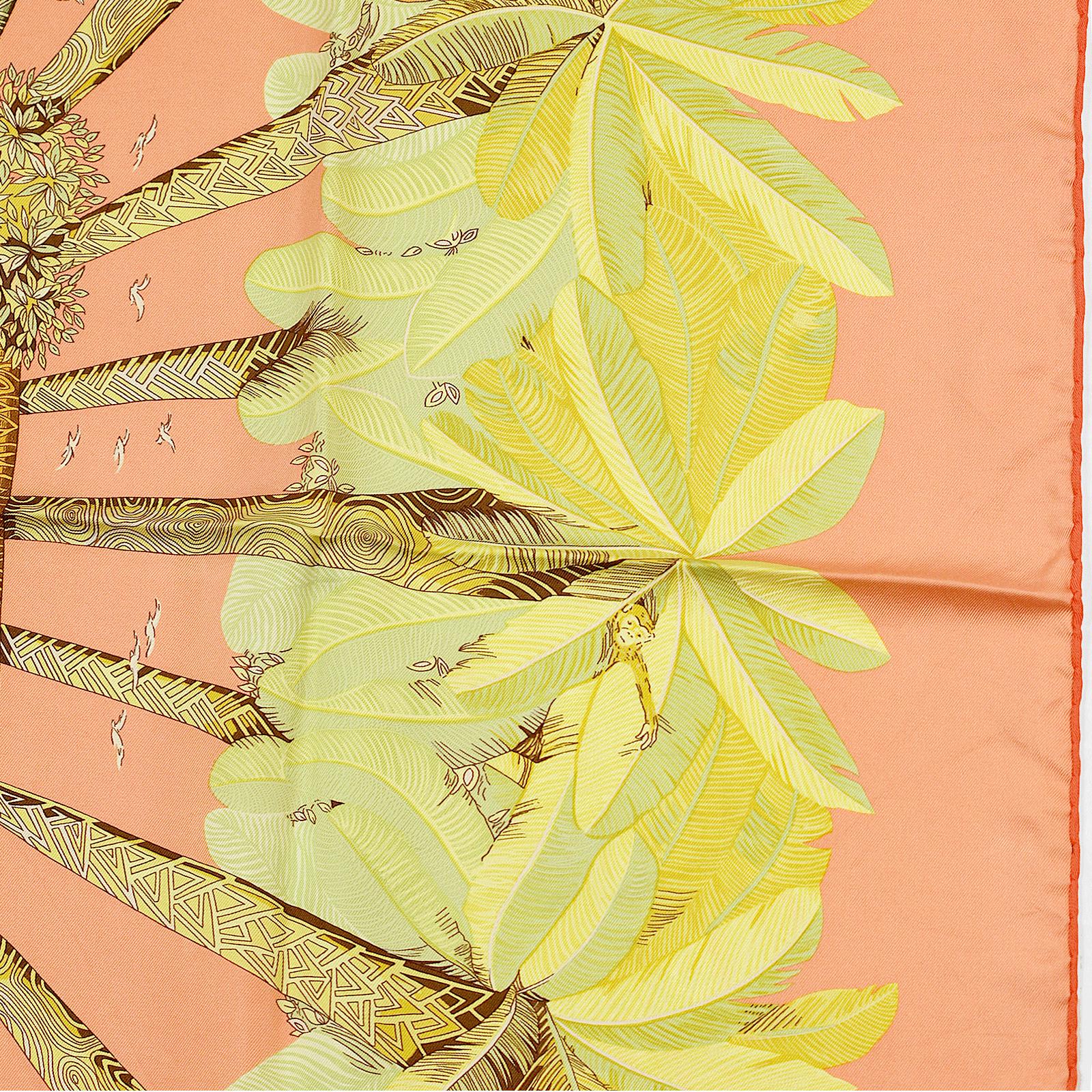 Hermes Scarf "Ombres et Lumieres" by Annie Faivre 90cm Silk