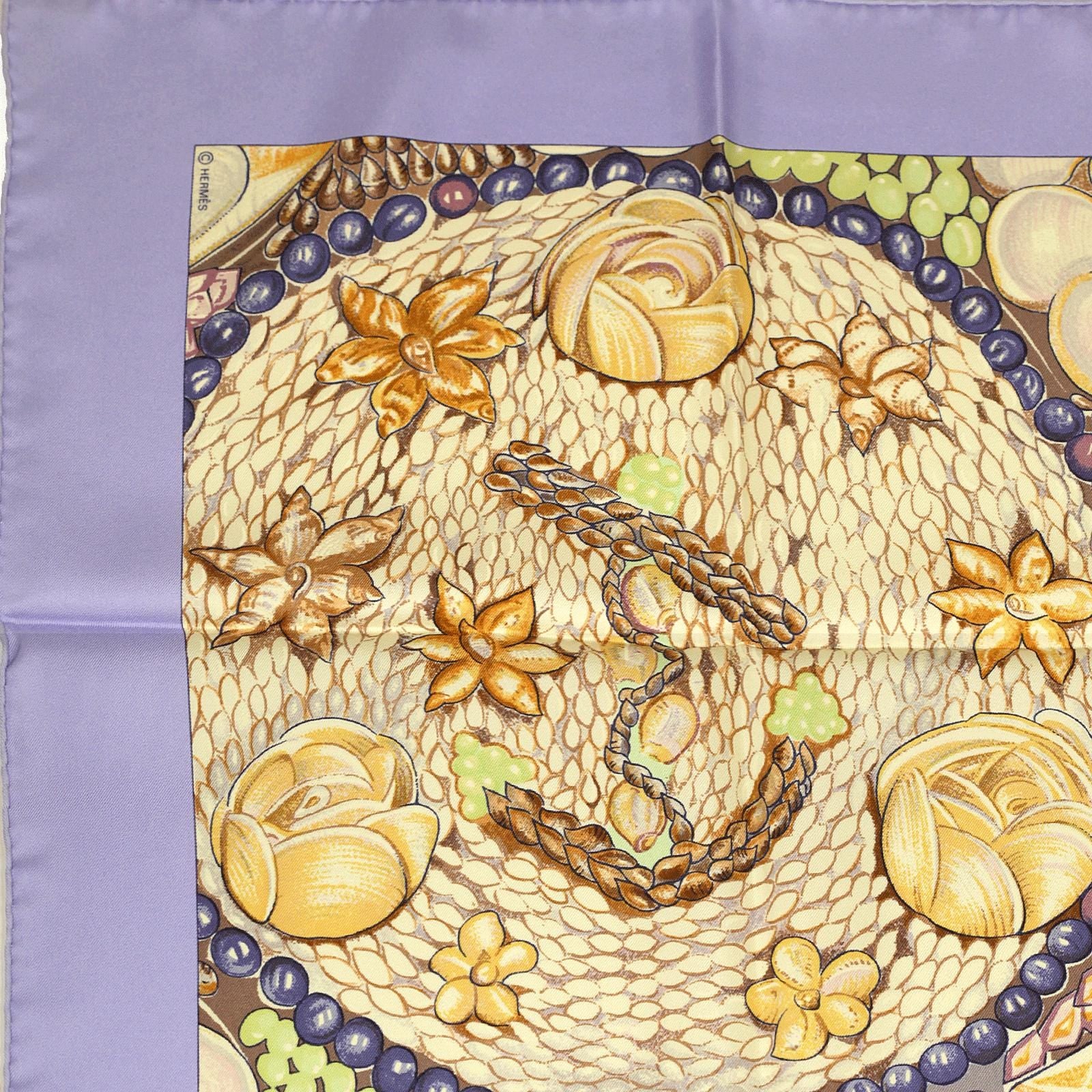 Hermes Scarf "Rocaille II" by Valerie Dawlat Dumoulin 90cm Silk | Carre Foulard