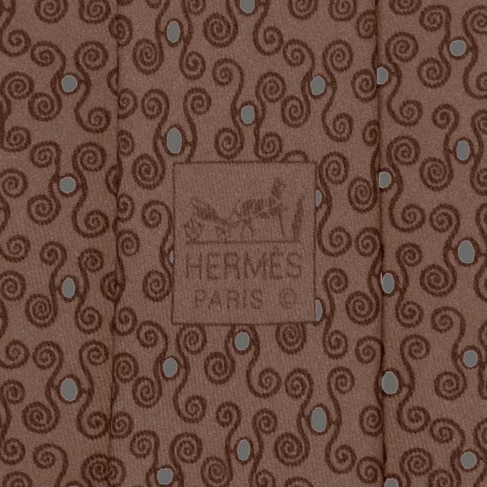 Hermes Men's Silk Tie H Geometric Pattern 5256 | Necktie Cravate